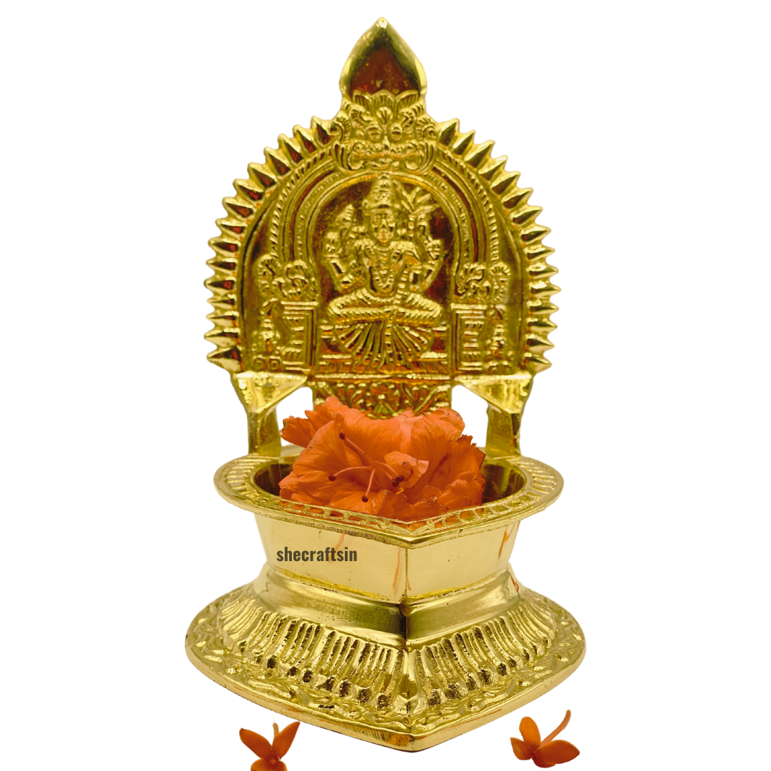 BRASS KAMAKSHI AMMAN LAMP