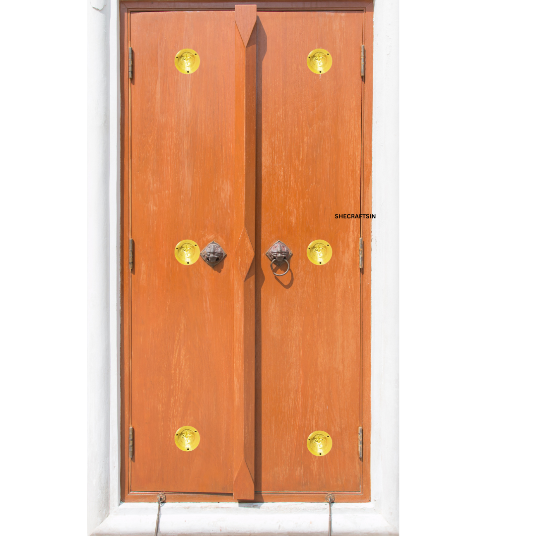 BRASS DOOM ( 10 pieces ) | BRASS ROUND DOOM FOR DOORS | DOOR FITTINGS | DOOR ACCESSORIES |