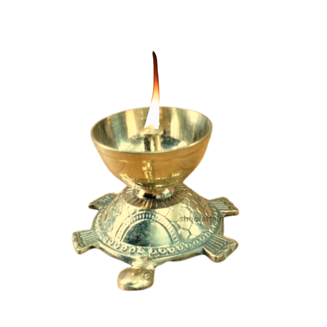 BRASS LAMP WITH TORTOISE | TURTLE DIYA | VASTHU DIYA | VASTU | TORTOISE DEEPAM | DIWALI DIYA