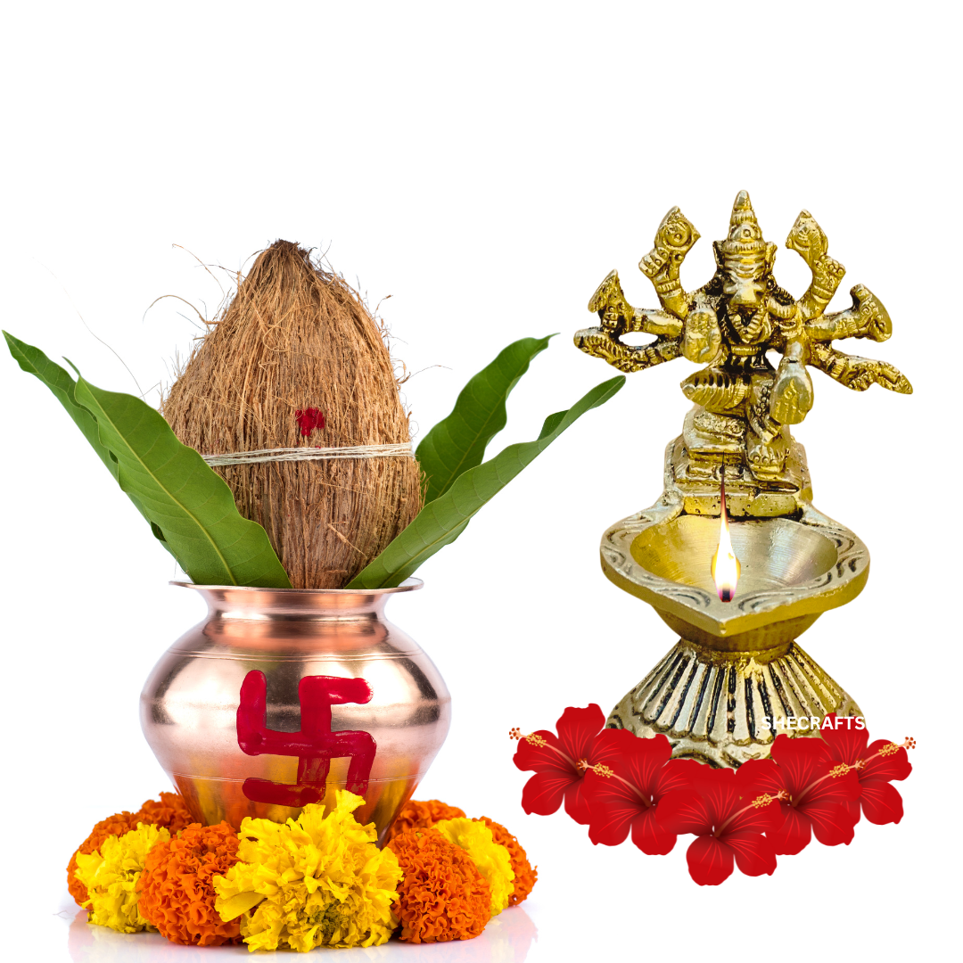 VARAHI AMMAN LAMP | VARAHI DIYA | BRASS DIYA | VARAHI VILAKKU POOJA | VARAHI DEEPAM | VARAGI AMAMN | 4 INCHES HEIGHT