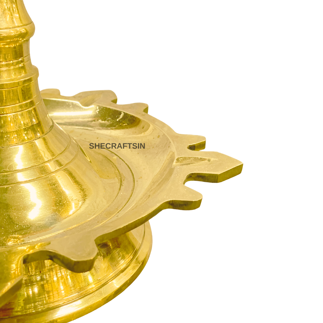 BRASS CROSS OIL LAMP | SLEEBA CROSS HEAD LAMP | KURISHU VILAKKU