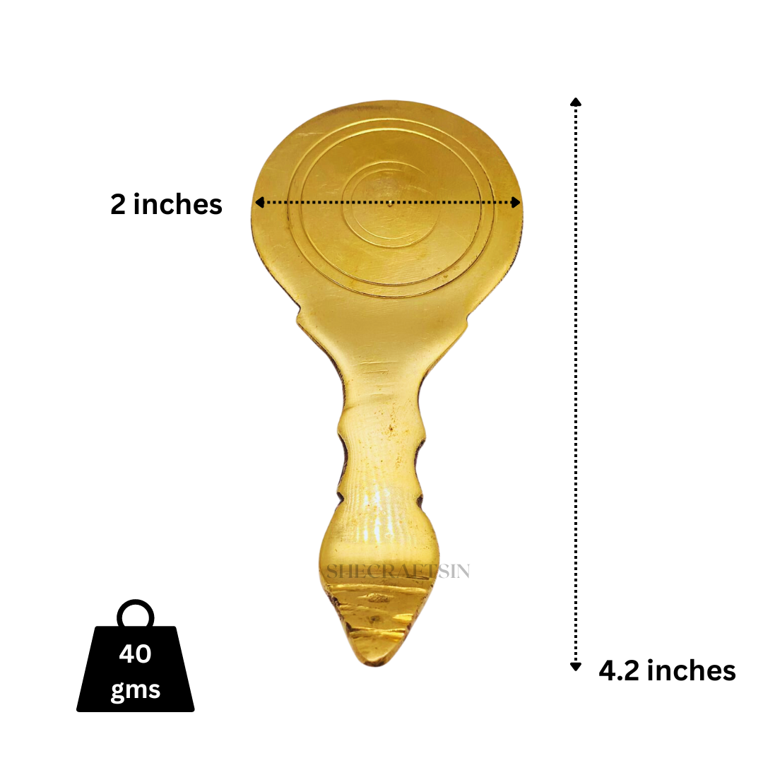 BRASS HANDMADE VALKANNADI | MIRROR FOR VISHUKANI | POOJA PURPOSES