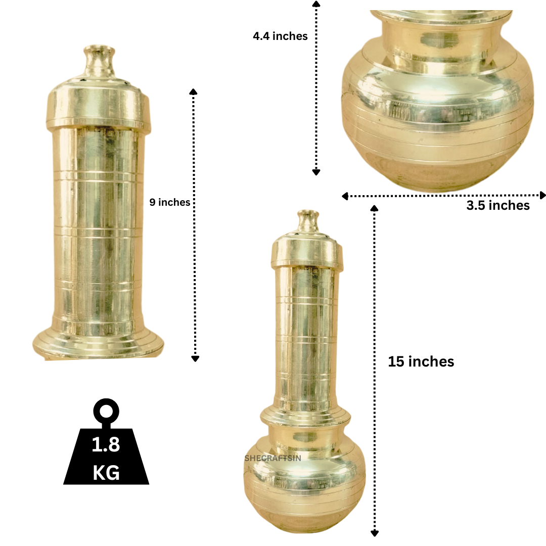 TRADITIONAL KERALA BRONZE PUTTUMAKER | PUTTUKUDAM | STEAM CAKE MAKER | PUTTUKUTTI | STEAMER | INDIAN KITCHEN UTENSIL
