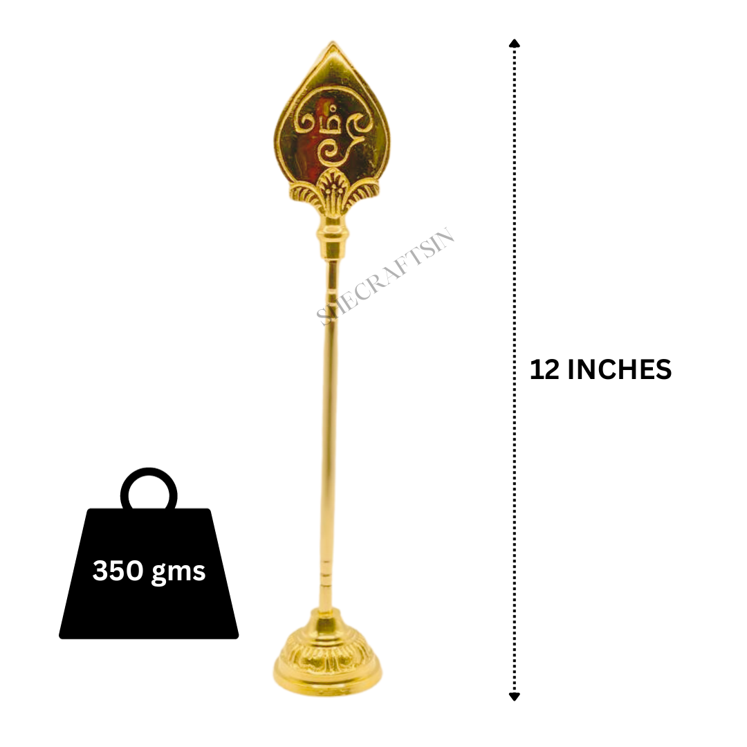 BRASS VEL WITH STAND | MURUGAN VEL | PALANI ANDAVAN BRASS SPEAR