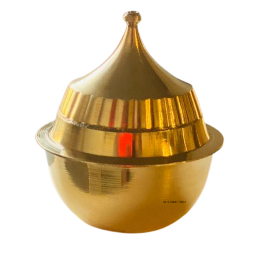 BRASS KUMKUM BOX | KUMKUMA CHEPPU | BRASS CHEPPU | SINDOOR DABBI | RETURN GIFT