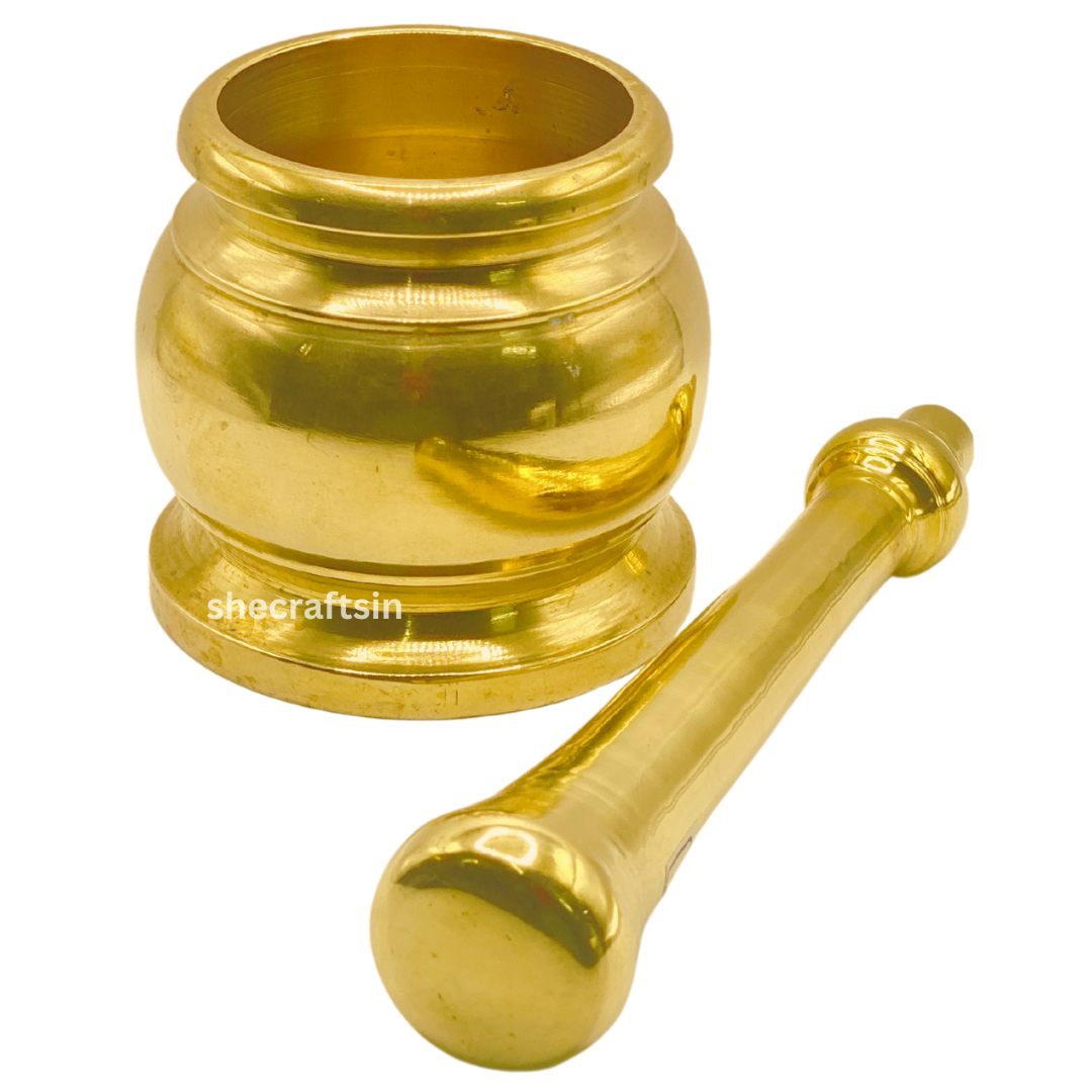 BRONZE MORTAR AND PESTLE