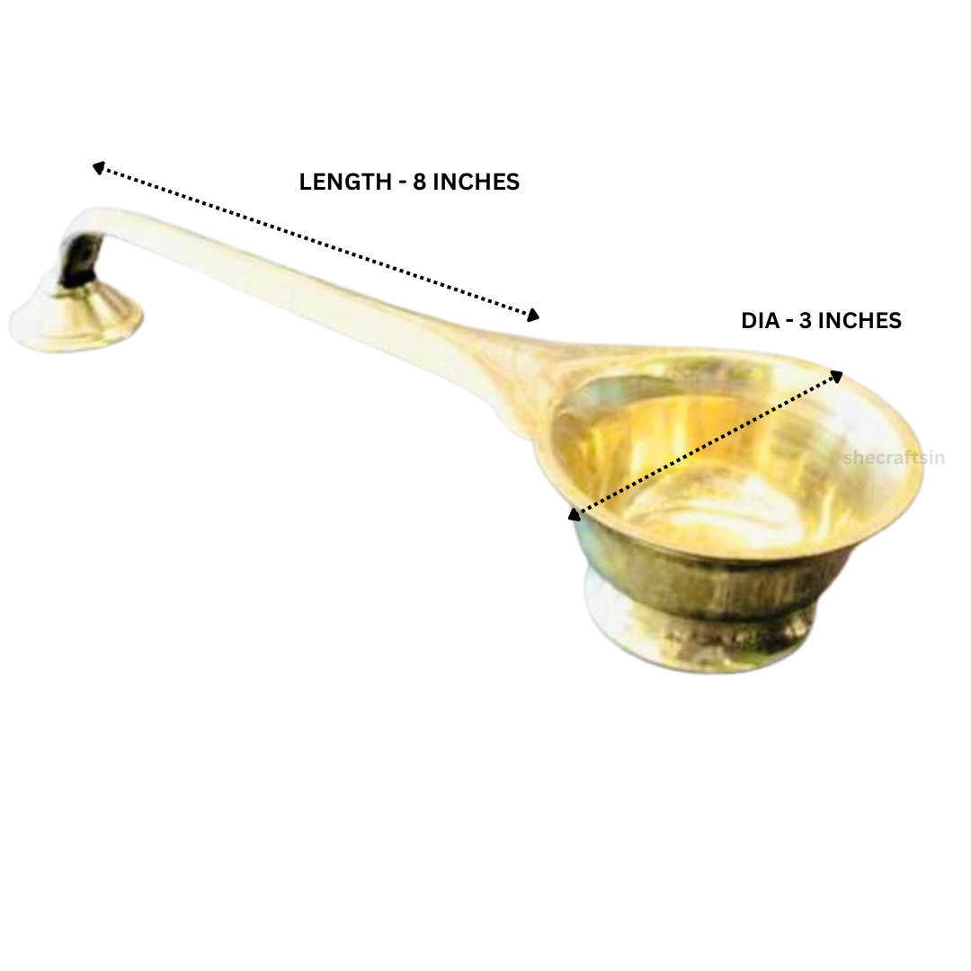 BRASS SOLID KARPOORATHATTU | KARPOORA ARATHI | CAMPHOR BURNER | ARATHI | POOJA ARATHI