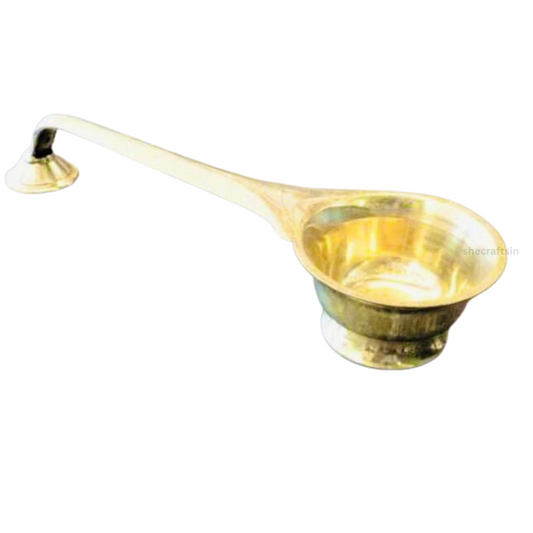 BRASS KARPOORATHATTU | CAMPHOR STAND | CAMPHOR HOLDER | ARATI | KARPOORAARATHI