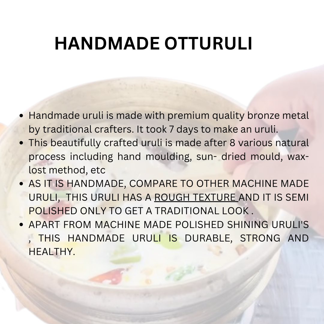 KERALA TRADITIONAL HANDMADE NADAN OTTURULI | PAYASAM URULI |  OTTURULI | URULI| COOKING URULI | BIRIYANI POT | HANDCRAFTED BY TRADITIONAL ARTISANS