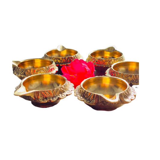 BRASS KUBERA LAMP SET OF 6 | DIWALI DIYA | RETURN GIFT