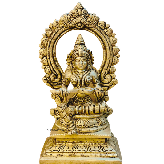 BRASS ANNAPOORNI STATUE ( LARGE SIZE ) | ANNAPURNI | DEVI STATUE | DIETY | ANNAPOORNESHWARI | ANNAPURNA | ANNAPURNI SILAI