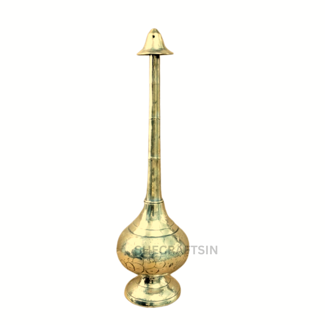 BRASS  ROSE WATER SPRINKLER | WEDDING  RITUALS | ROSE WATER CONTAINER | PANEER SPRINKLER