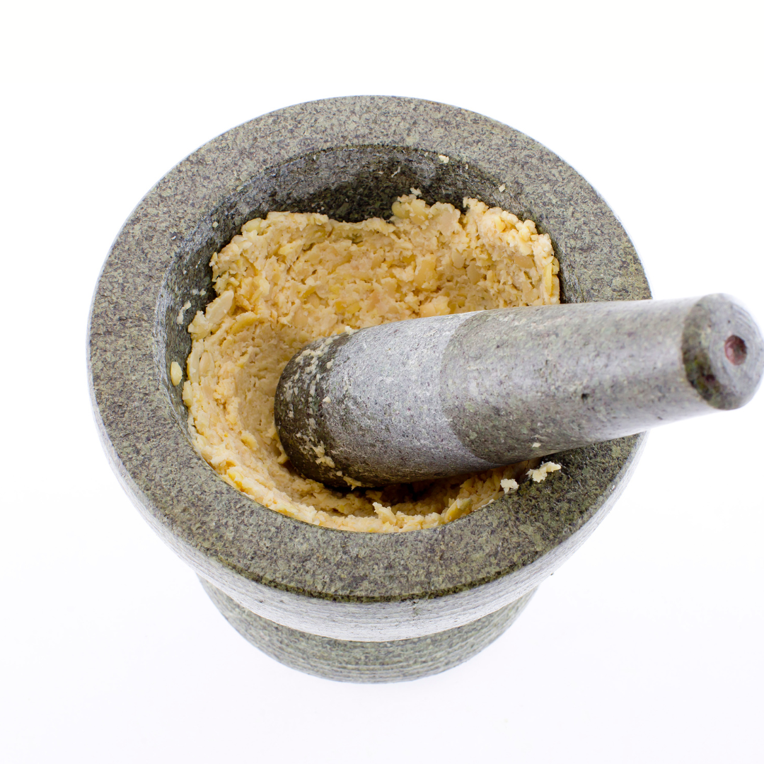 ROUND STONE GRINDER | STONE MORTAR AND PESTLE | TRADITIONAL GRINDER | OHKLI