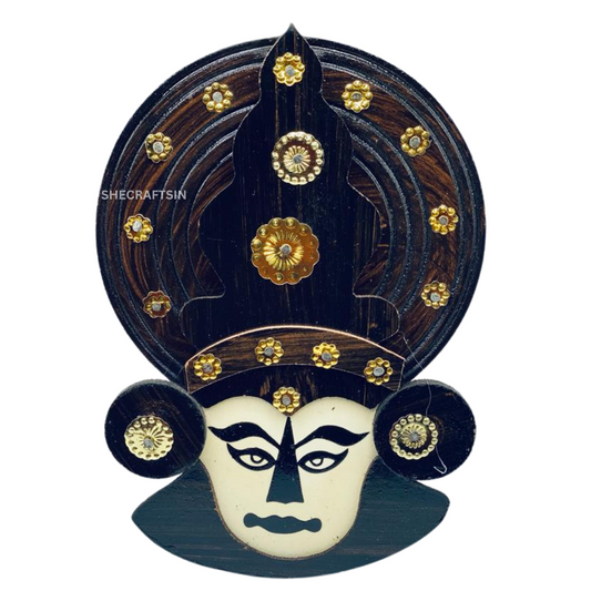 KATHAKALI FACE ( BROWN )