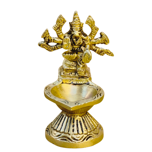 VARAHI AMMAN LAMP | VARAHI DIYA | BRASS DIYA | VARAHI VILAKKU POOJA | VARAHI DEEPAM | VARAGI AMAMN | 4 INCHES HEIGHT