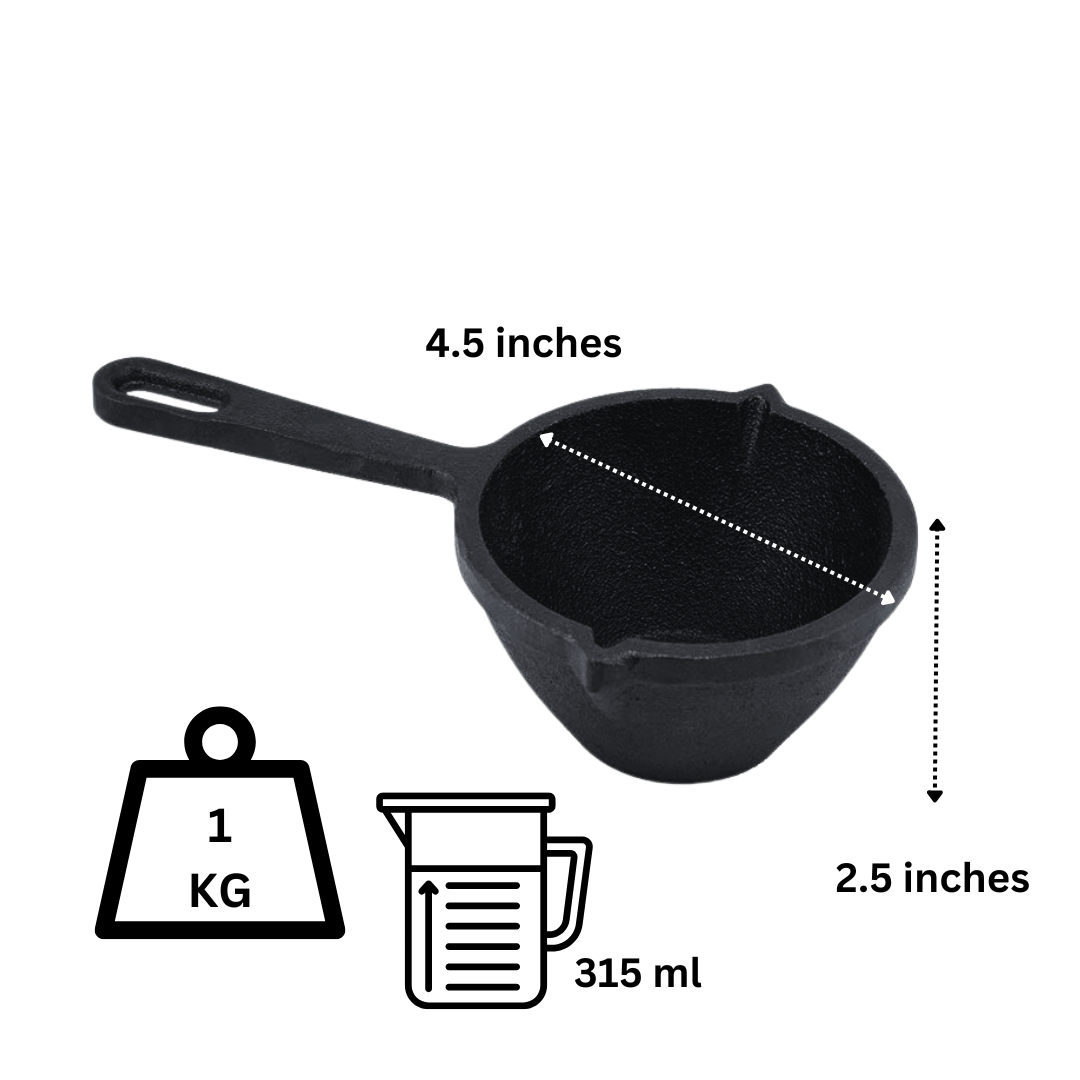 PRE- SEASONED TRADITIONAL CAST IRON TADKA PAN