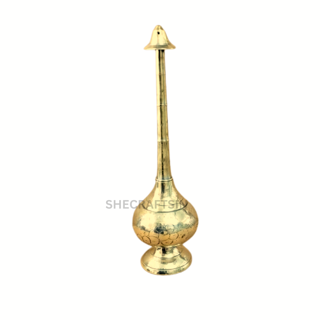 BRASS  ROSE WATER SPRINKLER | WEDDING  RITUALS | ROSE WATER CONTAINER | PANEER SPRINKLER