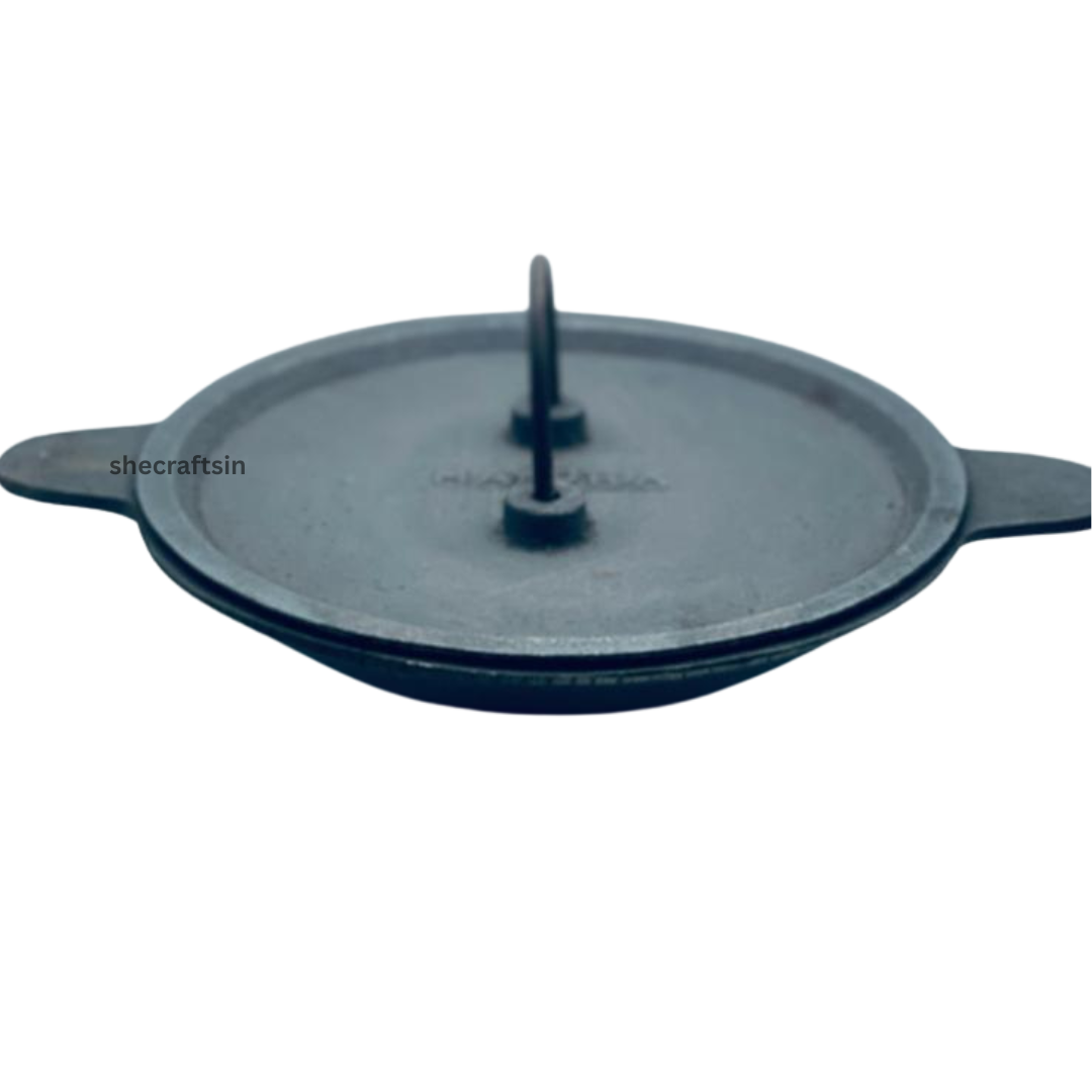 CAST IRON APPAM MAKER WITH LID