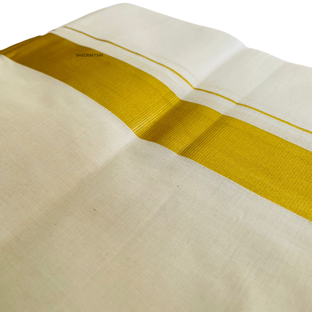 KERALA HANDLOOM KASAVU MUNDU | DHOTHI | KASAVU | MEN'S DHOTHI | ONAM WEAR | KERALA ATTIRE