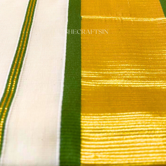 KERALA HANDLOOM TRADITIONAL SAREE FOR ONAM | BALARAMAPURAM SAREE | COTTON KASAVU SAREE