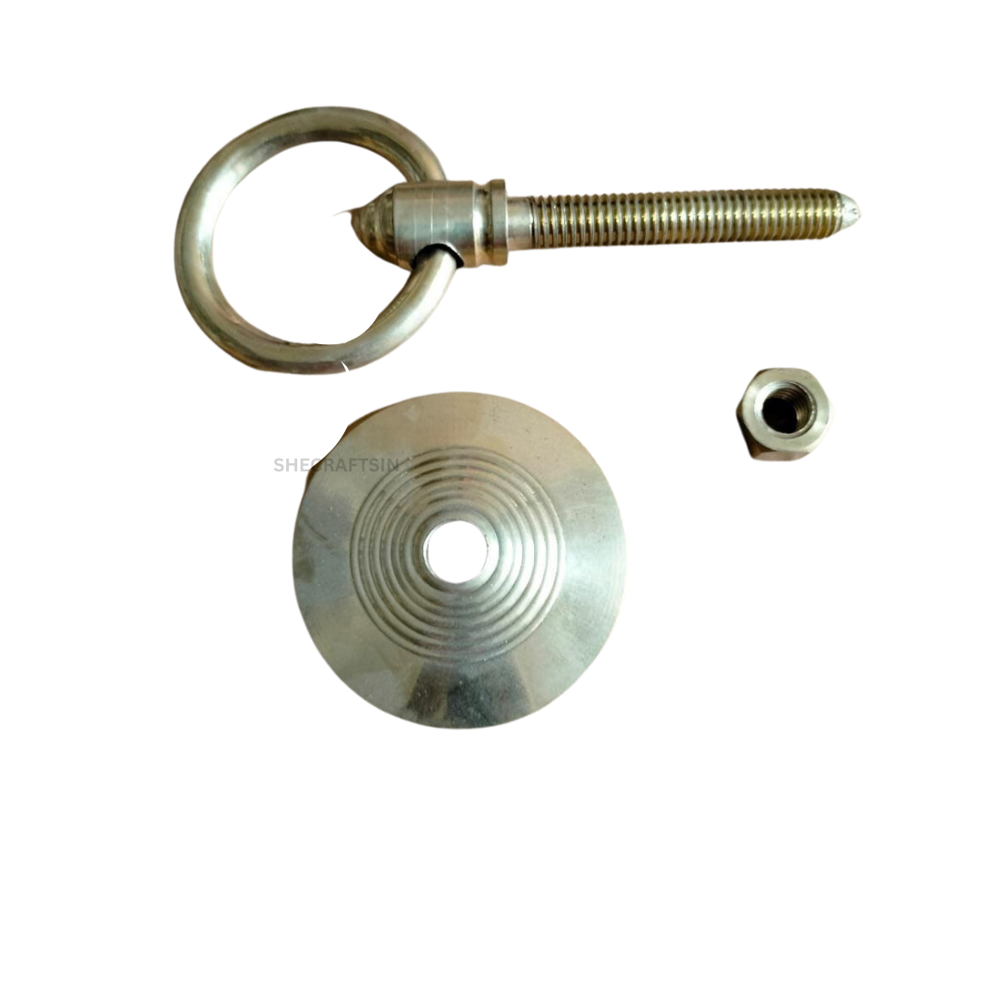 BRASS NUT AND BOLT FOR SWING CHAIN | MATT FINISH | JULA SET | AATUNJAL | OONJAL