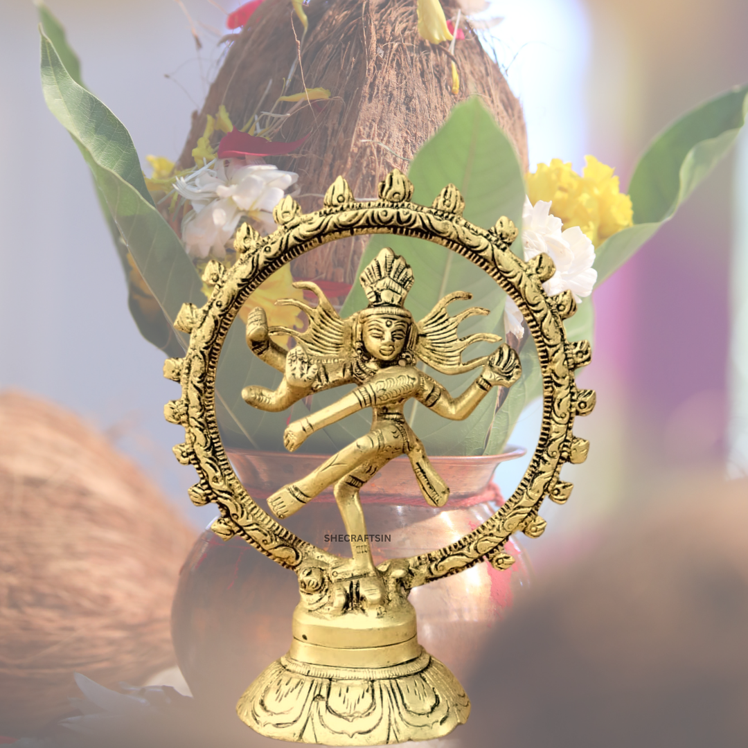 BRASS NATARAJA STATUE | NATARAJAN | NATARAJA STATUE | SHOWPIECE | GIFT