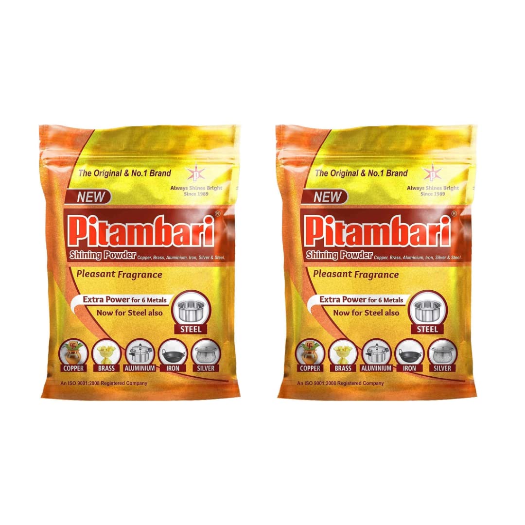 PITAMBIRI POWDER ( PAIR ) FOR CLEANING BRASS, COPPER, BRONZE POOJA SAMAGRI