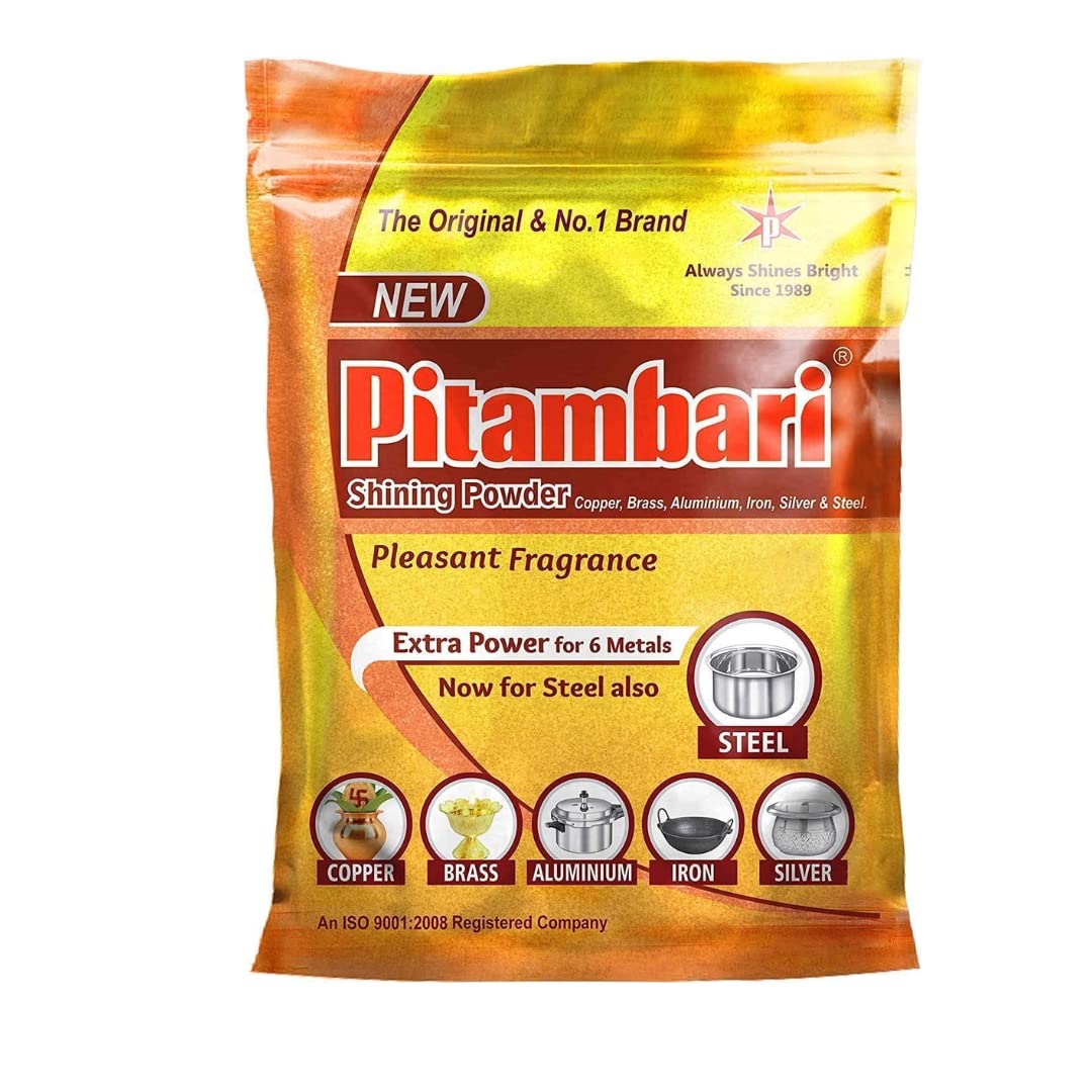 PITAMBIRI POWDER ( PAIR ) FOR CLEANING BRASS, COPPER, BRONZE POOJA SAMAGRI