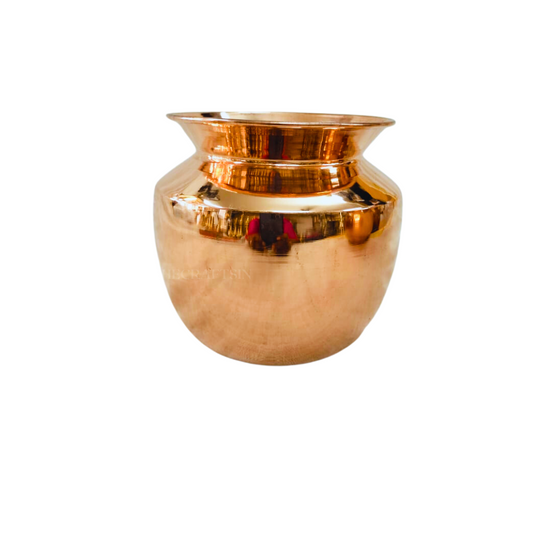 COPPER KALASH POT FOR POOJA RITUALS | KALASHA KUDAM