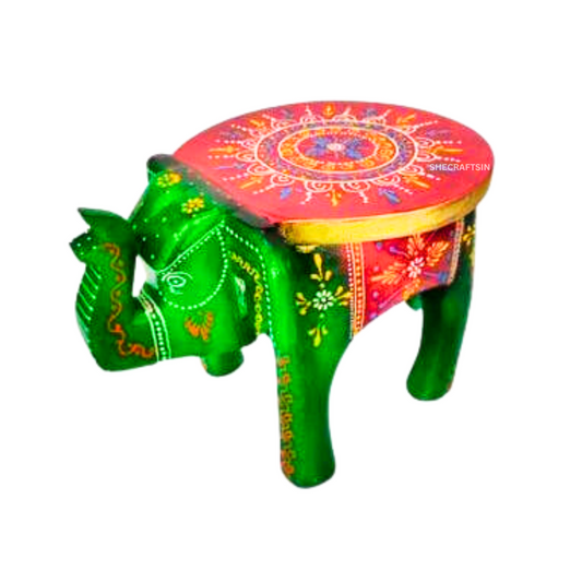 INDIAN HANDPAINTED WOODEN STAND FOR LIVING ROOM STYLING