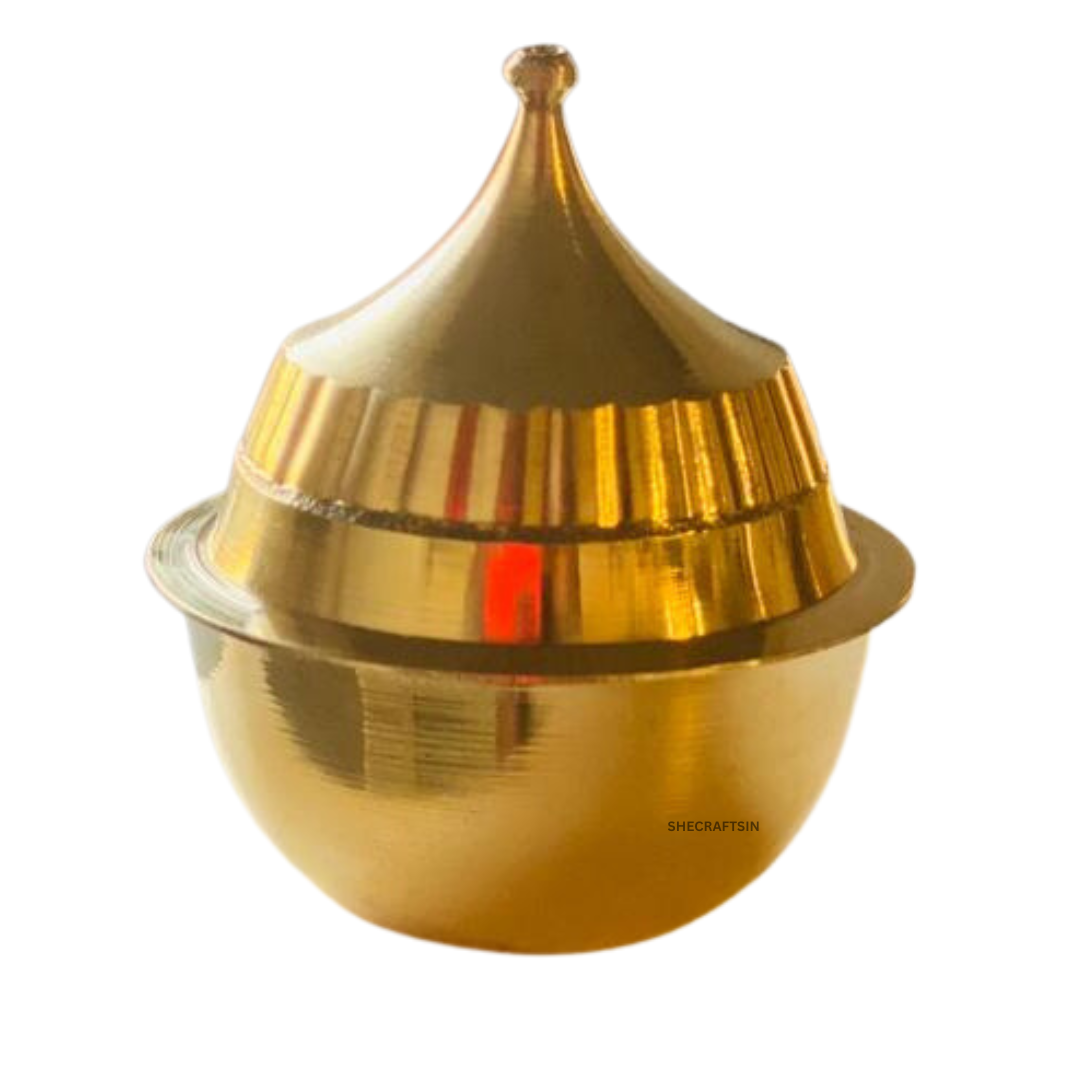 BRASS KUMKUM BOX | KUMKUMA CHEPPU | BRASS CHEPPU | SINDOOR DABBI | RETURN GIFT