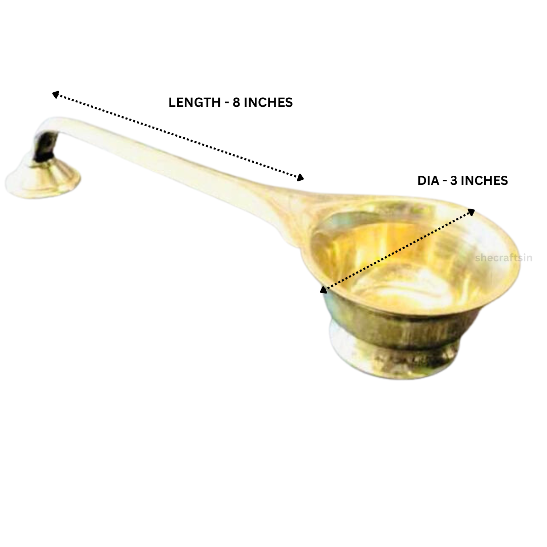 BRASS KARPOORATHATTU | CAMPHOR STAND | CAMPHOR HOLDER | ARATI | KARPOORAARATHI