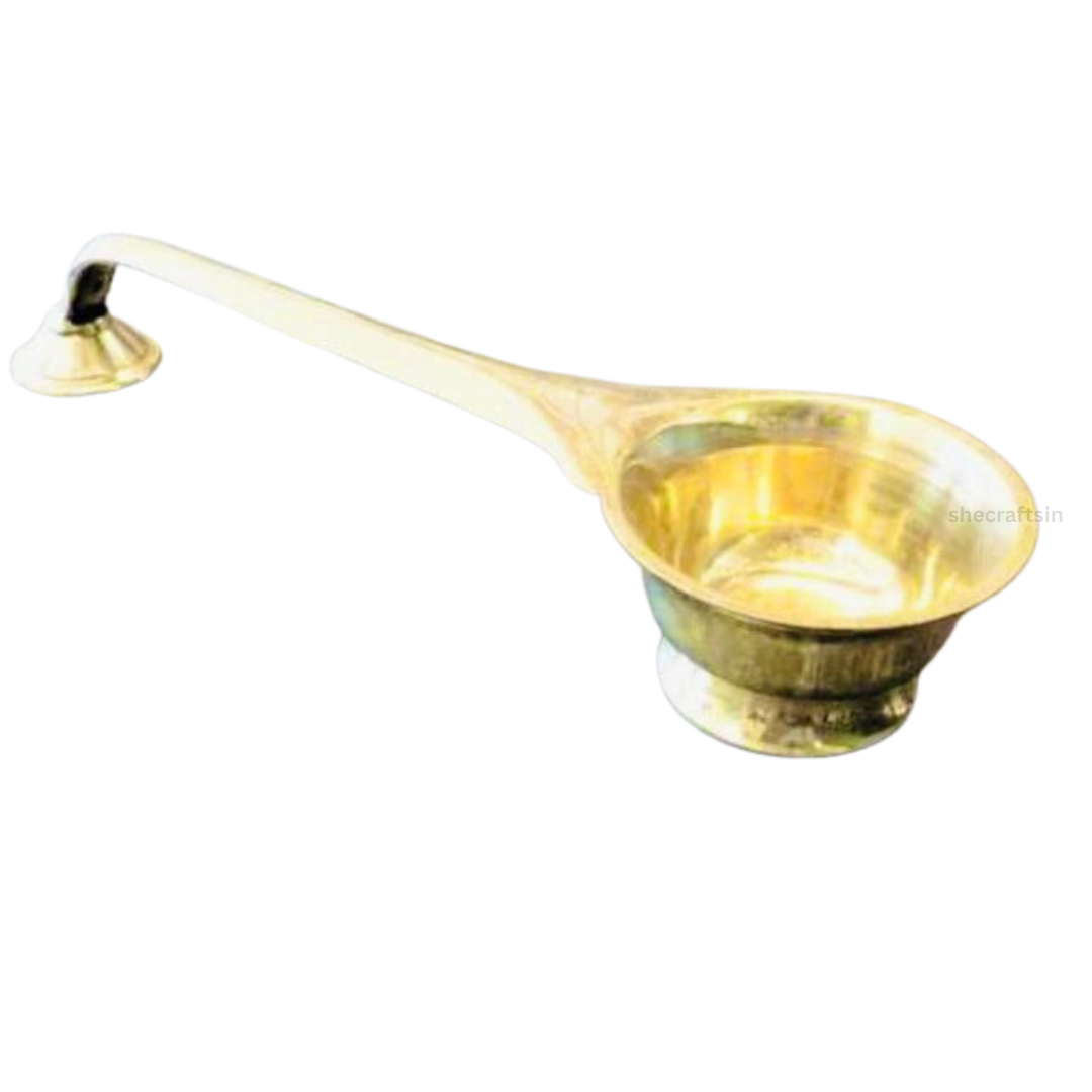 BRASS KARPOORATHATTU | CAMPHOR STAND | CAMPHOR HOLDER | ARATI | KARPOORAARATHI